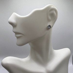 10k Solid White Gold Diamond Stud Earrings - 2.00 CTW